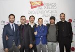 Fotografía en photocall de David Tortosa, José Luis Sixto, Pedro Víllora, Alejandro de los Santos, Marc Parejo y Aitor Arozamena en la gala de Premios Broadway World Spain 2014 en Madrid